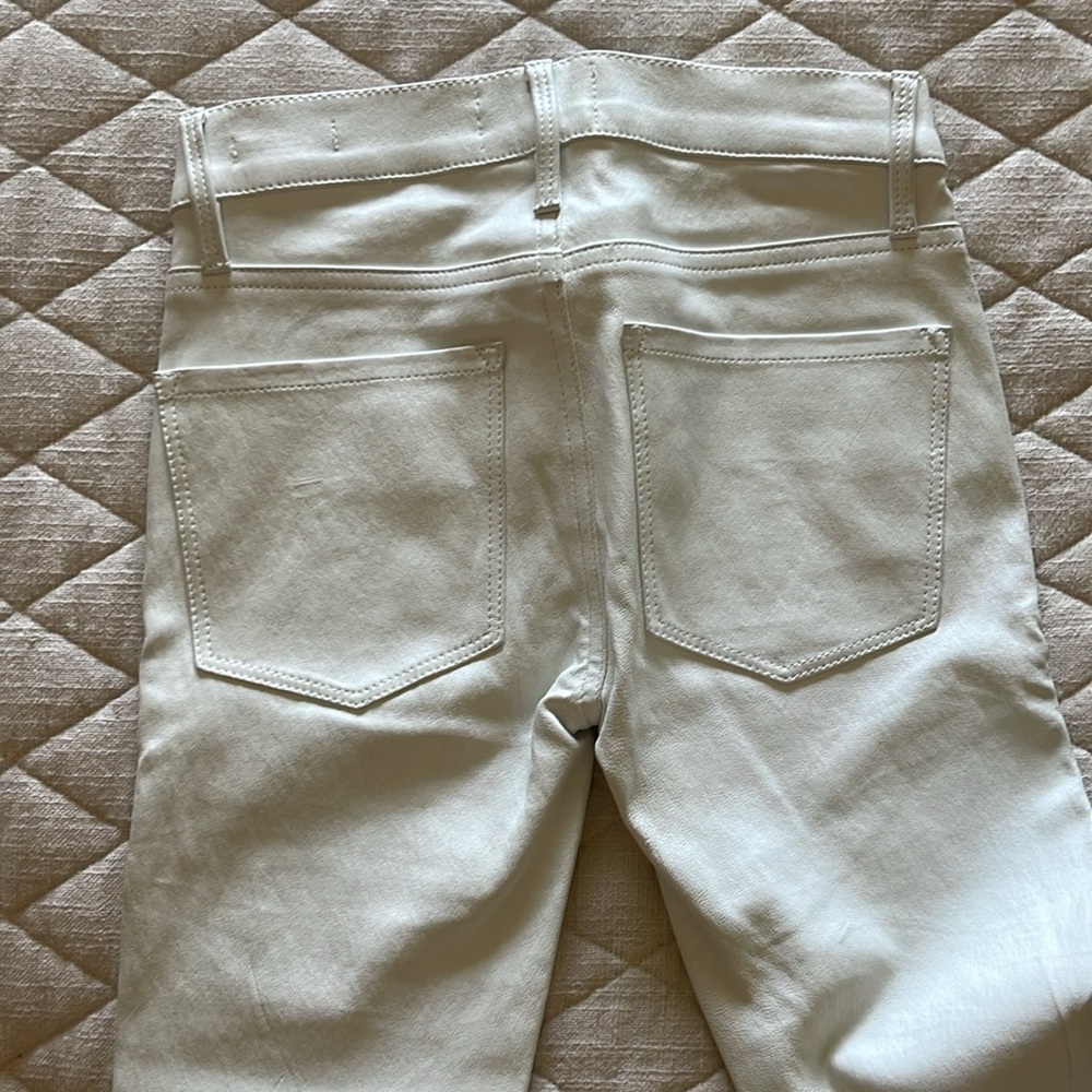 Frame le skinny de jeanne blanc leather - Picture 3 of 4